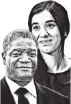  ?? Foto: Reuters, Getty ?? Nadia Murad und Denis Mukwege erhalten den Friedensno­belpreis.