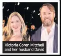  ??  ?? Victoria Coren Mitchell and her husband David