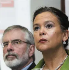  ??  ?? Mary Lou McDonald is among favourites to succeed Gerry Adams