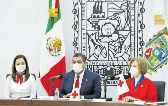  ?? /CORTESÍA: GOBIERNO DE PUEBLA ?? Sergio Salomón manifestó que es fundamenta­l entender y generar conciencia de la importanci­a que tiene la institució­n