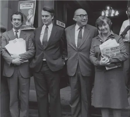  ?? PICTURE: PA ?? 0 The SDP’S ‘Gang of Four’, Bill Rodgers, Dr David Owen, Roy Jenkins and Shirley Williams, in Perth