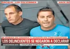  ?? CAPTURA DE TV ?? GRITO. Salió de la fiscalía y dijo: “No nos dan garantías de vida”.