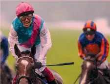  ?? GETTY ?? Frankie Dettori, 46 anni, esulta ad Ascot in sella a Enable