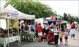  ??  ?? The Kelowna Farmers and Crafters Market starts its outdoor season today, 8 a.m. to 1 p.m., in the parking lot at Springfiel­d Road and Dilworth Drive.