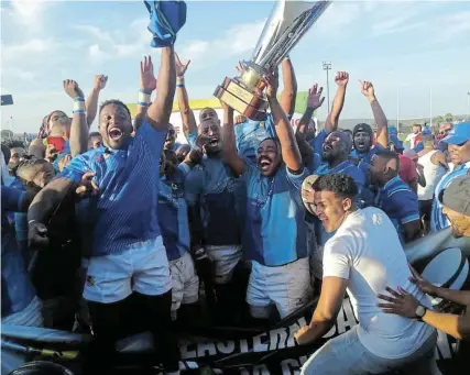  ?? Picture: SUPPLIED ?? DEFENDING CHAMPS: Progress from Kariega after winning EC Super 14 title earlier this year