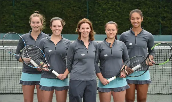  ??  ?? The Irish Fed Cup team of Ruth Copas, Jennifer Timotin, Sophia Derivan and Jane Fennelly captained by Yvonne Doyle will travel to Chisinau in Moldova to compete in Group III of the Fed Cup on June 13 to 17.