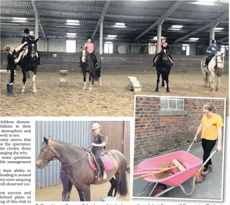  ??  ?? Churchtown Primary School completed a horse riding club at Becconsall Equestrian Centre