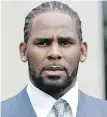  ??  ?? R. Kelly is now facing criminal charges.
