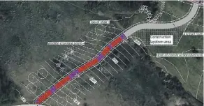  ?? CITY OF EDMONTON ?? Two staircase options are being proposed in the Lansdowne area for access to the Whitemud Drive path from Lansdowne Drive.