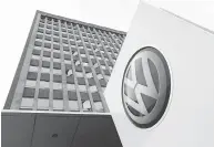  ?? SEAN GALLUP / GETTY IMAGES FILES ?? Volkswagen declined 3.1 per cent Monday to 156.06 euros, extending losses this year to 6.2 per cent.