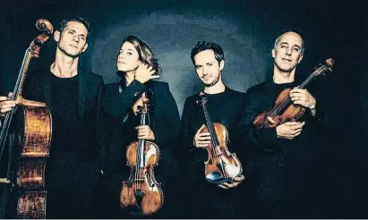  ?? LV ?? Els francesos Quatuor Ébène inauguren aquest dimecres la Biennal a L’Auditori amb Mozart i Brahms
