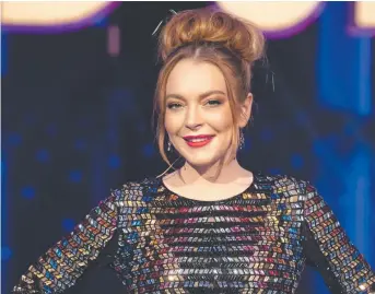  ?? ?? NICE TIME: Lindsay Lohan spent several weeks filming for The Masked Singer on Channel 10.
