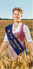  ?? Foto: Ernst Krammer ?? Maria Breitsamet­er ist Bayerns Weizen‰ königin.