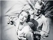  ??  ?? Anne Kimbell with Lane Bradford in The Golden Idol (1954)