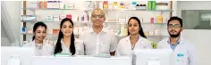 ??  ?? Healthhub Directors Meenal Mahtani and Trihan Perera, alongside Healthhub’s licensed pharmacist­s