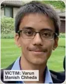  ?? ?? VICTIM: Varun Manish Chheda