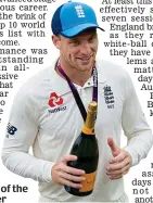  ??  ?? Bubbly: man of the match Buttler