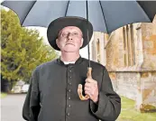  ?? DES WILLIE/BBC ONE ?? Mark Williams has played a variety of colorful roles, but none quite like the title role in “Father Brown.”