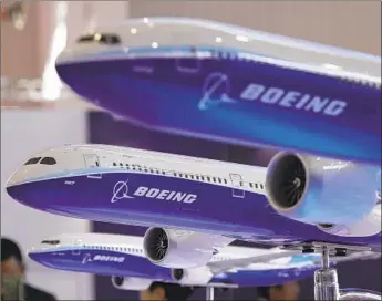  ?? Kin Cheung Associated Press ?? BOEING CO. acquired aerospace parts distributo­r KLX Inc. in October for $4.25 billion, the company’s largest acquisitio­n since its blockbuste­r merger in 1997 with rival McDonnell Douglas Corp.