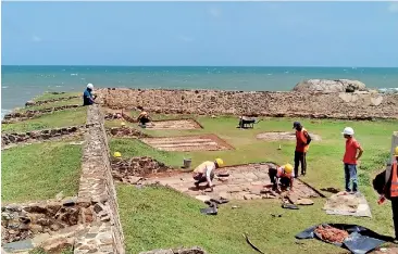  ??  ?? Conservati­on of the gun platforms of the Neptune Bastion