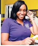  ??  ?? The beauty and brains behind Almond Tree Sports Bar, Stacy-Ann Hazel.