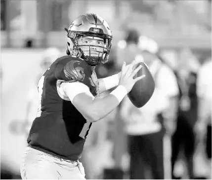  ?? JOHN RAOUX/AP ?? UCF quarterbac­k Dillon Gabriel showed he could be both a passing and run threat during a win over East Carolina.