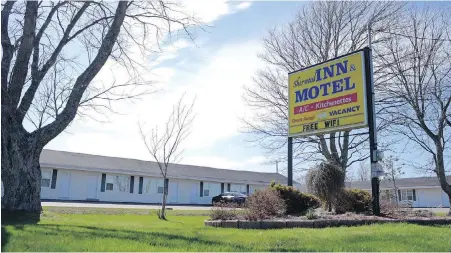  ??  ?? The Sherwood Inn and Motel in Charlottet­own, P.E.I., was used as a fake home address by Chinese immigrants.