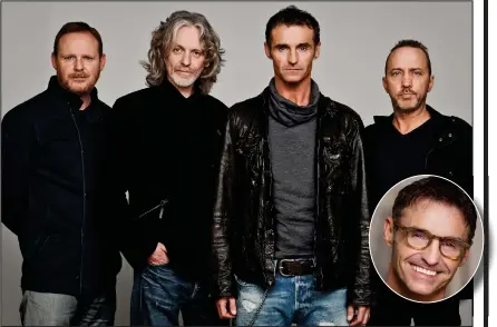  ??  ?? Pellow, 52, inset right, and above, with the band, said he is to leave Wet Wet Wet to concentrat­e on his solo career