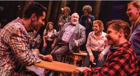  ?? MATTHEW MURPHY ?? The spirit and enthusiasm of the ensemble cast (Canadian company shown here) has made Come from Away an irrestible favourite.