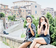  ??  ?? Small town girls: Città della Pieve in Umbria enjoyed a modest tourist boom