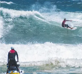  ?? Picture: WSL/TOM BENNETT ?? Nick Callister at the Port Stephens Toyota Pro.