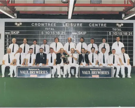  ??  ?? South Shields show off their silverware in 1996.