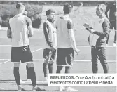  ??  ?? REFUERZOS. Cruz Azul contrató a elementos como Orbelín Pineda.