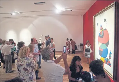  ?? PaTRiCio pidal/aFV ?? Ayer cerró la exposición de Joan Miró en el Museo de Bellas Artes