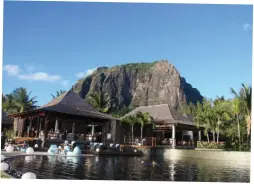  ??  ?? LUX* Le Morne Resort is set on the UNESCO-protected south-west side of the island, beneath the imposing Le Morne
mountain and close to Black River Gorges National Park.