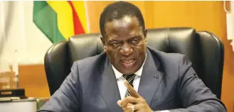  ??  ?? President Emmerson Mnangagwa