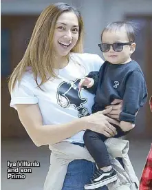  ??  ?? Iya Villania and son Primo