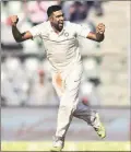  ?? Kevin D’souza ?? Ravichandr­an Ashwin reacts after dismissing Jennings on Day One of the fourth Test. Ashwin took four wickets for 75 runs in 30 overs.
