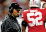  ?? MICHAEL ALLIO / ICON SPORTSWIRE 2018 ?? Ohio State head coach Ryan Day said that the Buckeyes are committed to recruiting the top high school talent in the state of Ohio. By Eric Frantz