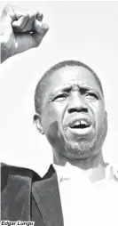  ??  ?? Edgar Lungu