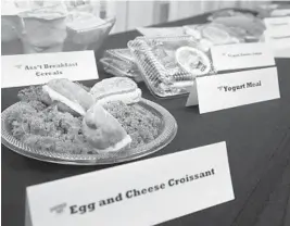  ?? CARLINE JEAN/STAFF PHOTOGRAPH­ER ?? Breakfast offerings are varied, but the yogurt parfait is a hit across the board, officials say.