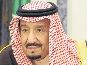  ?? REUTERS ?? Saudi Arabia’s King Salman bin Abdulaziz is expecting a phone call from US President Joe Biden. Mr Biden says he will speak with King Salman as the US works to re-evaluate relations with the world’s largest oil exporter.