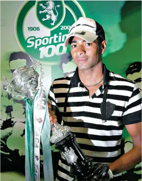  ??  ?? Sporting ganhou a Taça ao FC Porto em 2007/08 com dois golos de Tiuí