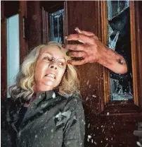  ?? Universal Pictures ?? Jamie Lee Curtis reprises her role as Laurie Strode in the latest iteration of “Halloween.”