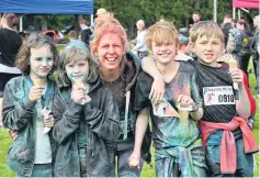  ??  ?? Just desserts . . . Ice creams were a reward enjoyed by members of the Culpan family and friends. From left, Alice Haines (9), Eden Culpan (9), Amanda Stewart, Ali Culpan (11) and Nate Clark (11).