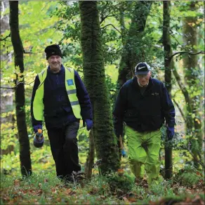  ??  ?? Neilus O’Regan, left, and Gerry McSherry, Killarney Men’s Shed