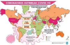  ??  ?? COVID-19 has spread to many countries across the world, with one such case now having been reported in South Africa.