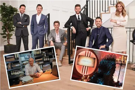  ?? Photo: Bravo ?? MILLION DOLLAR LISTING LA - Season 10 stars (from left) David Parnes, James Harris, Madison Hildebrand, Josh Flagg, Josh Altman and Tracy Maltas. INSET (left): Ron Iddles: The Good Cop. INSET (right): Thronecast - Gameshow of Thrones.