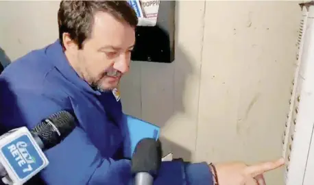  ?? Ansa ?? Sotto casa Salvini martedì al citofono di via Deledda a Bologna; sotto, l’avvocato Cathy La Torre che difende la famiglia italotunis­ina