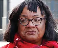  ?? ?? Alarm: MP Diane Abbott has contacted police